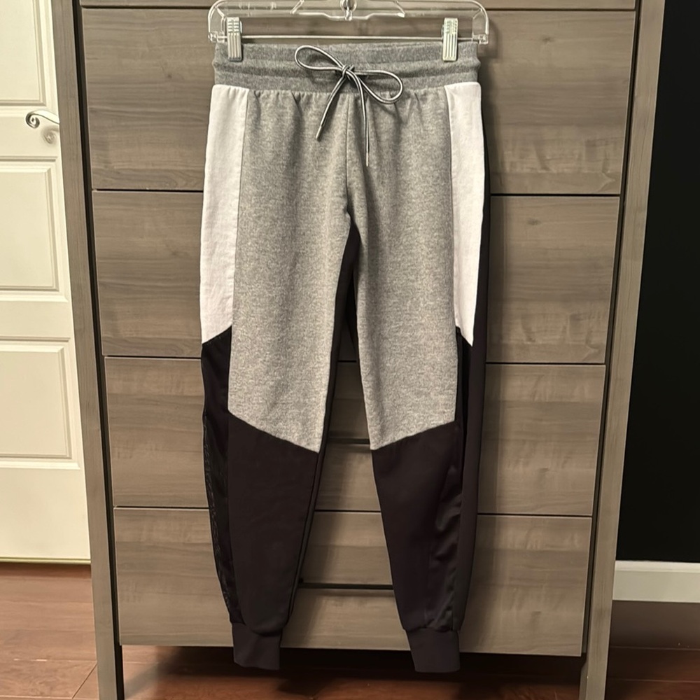 Gray and Black Jogger Pants